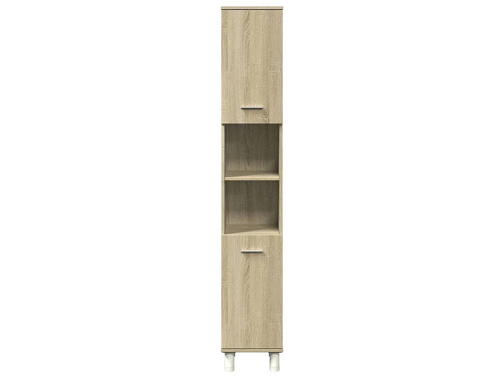 Armoire de salle de bain chêne sonoma 30,5x30x179 cm