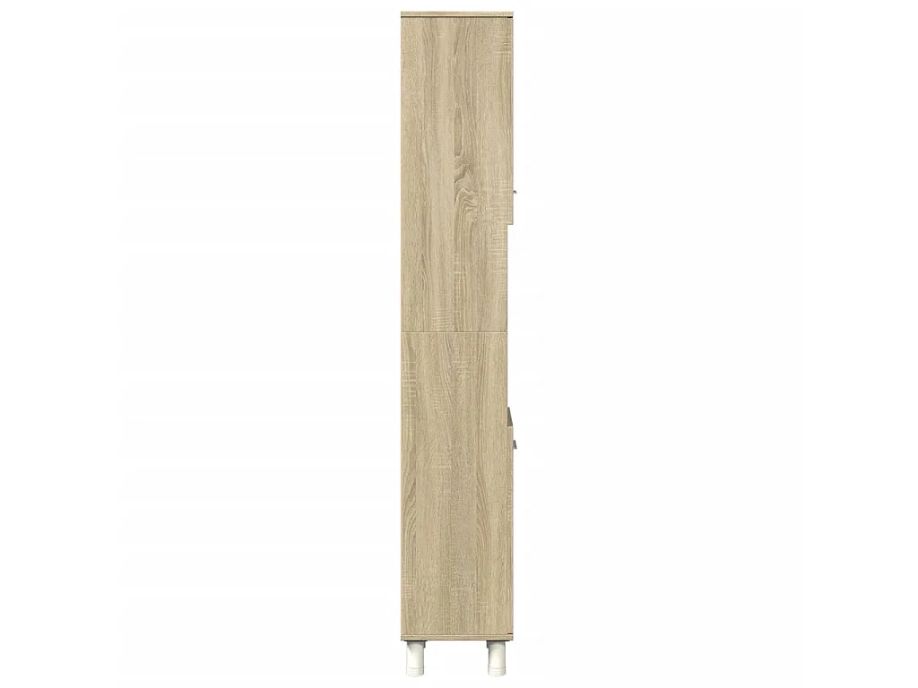 Armoire de salle de bain chêne sonoma 30,5x30x179 cm