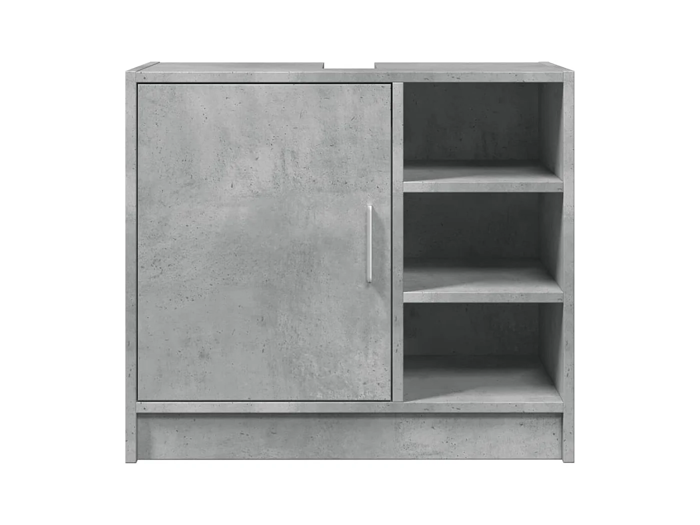 Armoire d'évier gris béton 63x29x55 cm bois d'ingénierie