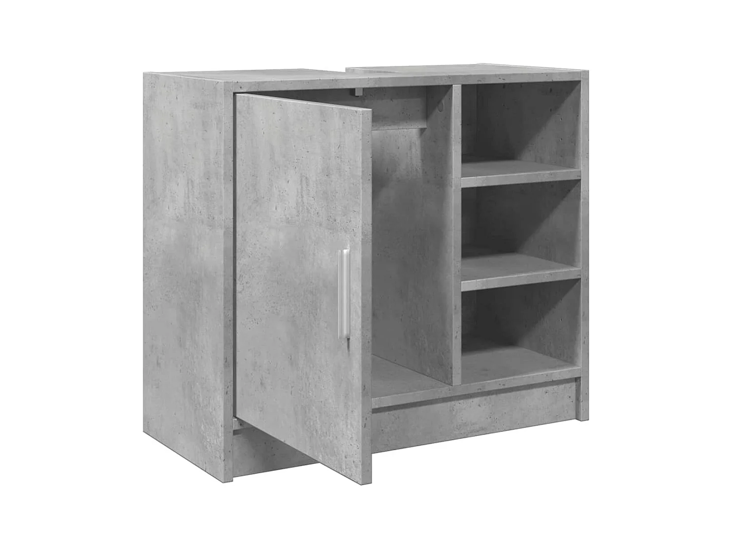 Armoire d'évier gris béton 63x29x55 cm bois d'ingénierie