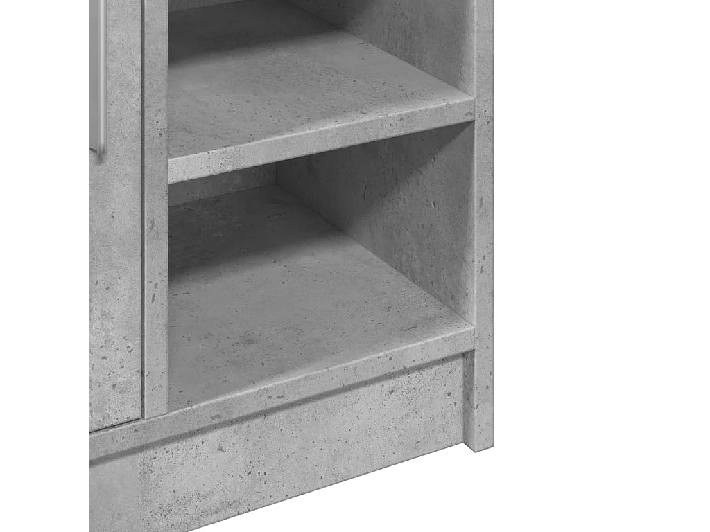 Armoire d'évier gris béton 63x29x55 cm bois d'ingénierie