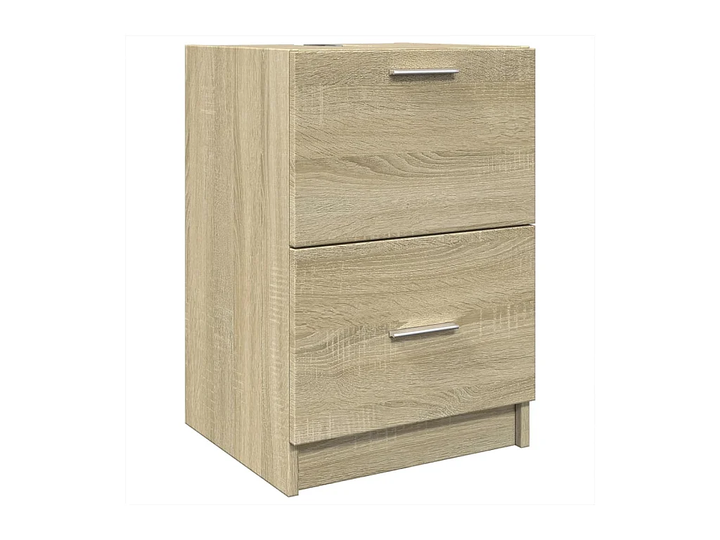 Armario de lavabo madera de ingeniería roble Sonoma 40x37x59 cm