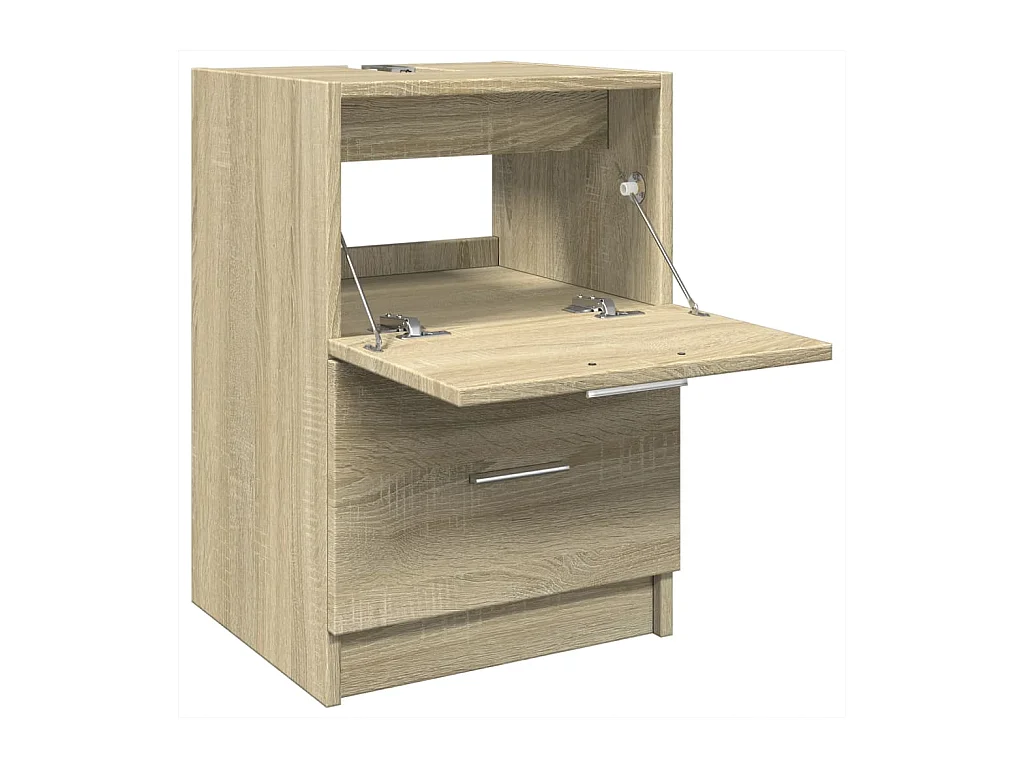 Wastafelkast 40x37x59 cm bewerkt hout sonoma eikenkleurig