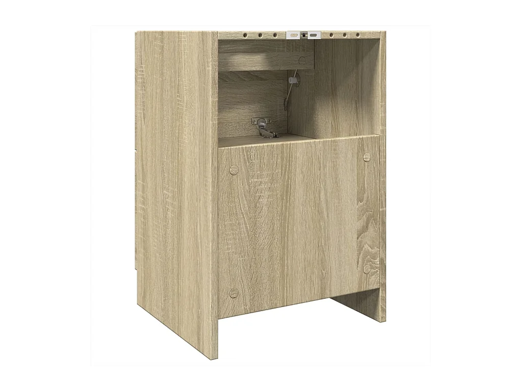 Wastafelkast 40x37x59 cm bewerkt hout sonoma eikenkleurig