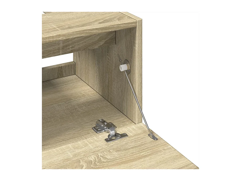 Wastafelkast 40x37x59 cm bewerkt hout sonoma eikenkleurig