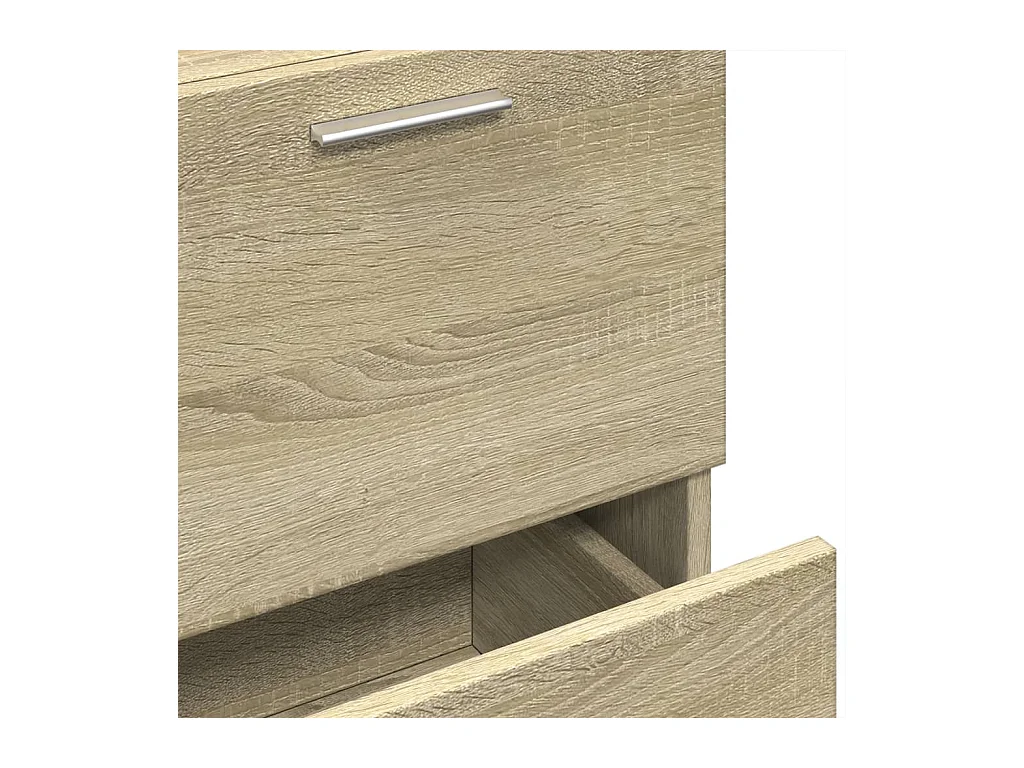 Wastafelkast 40x37x59 cm bewerkt hout sonoma eikenkleurig