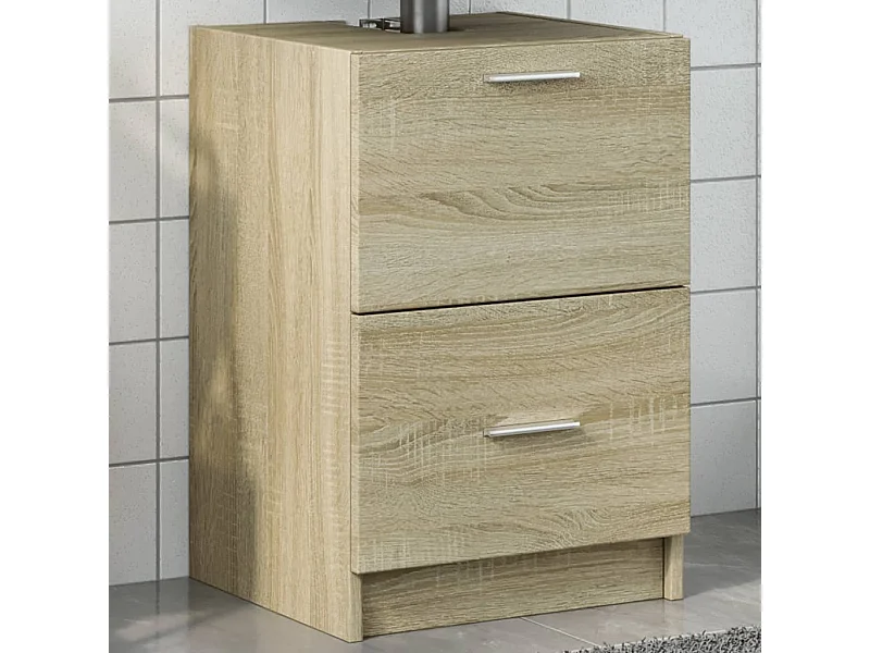 Armoire d'évier chêne sonoma 40x37x59 cm bois d'ingénierie