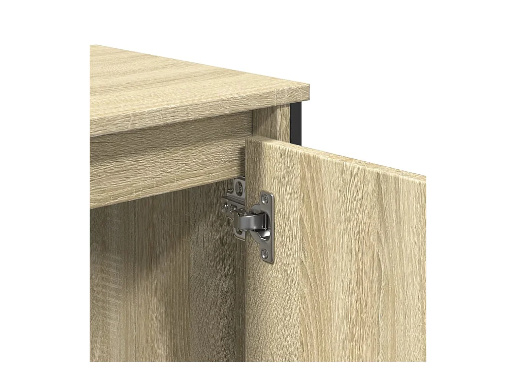 Armoire lavabo de salle de bain chêne sonoma 60x35x60 cm