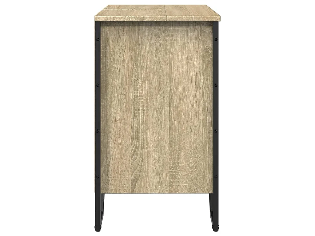 Armoire lavabo de salle de bain chêne sonoma 60x35x60 cm