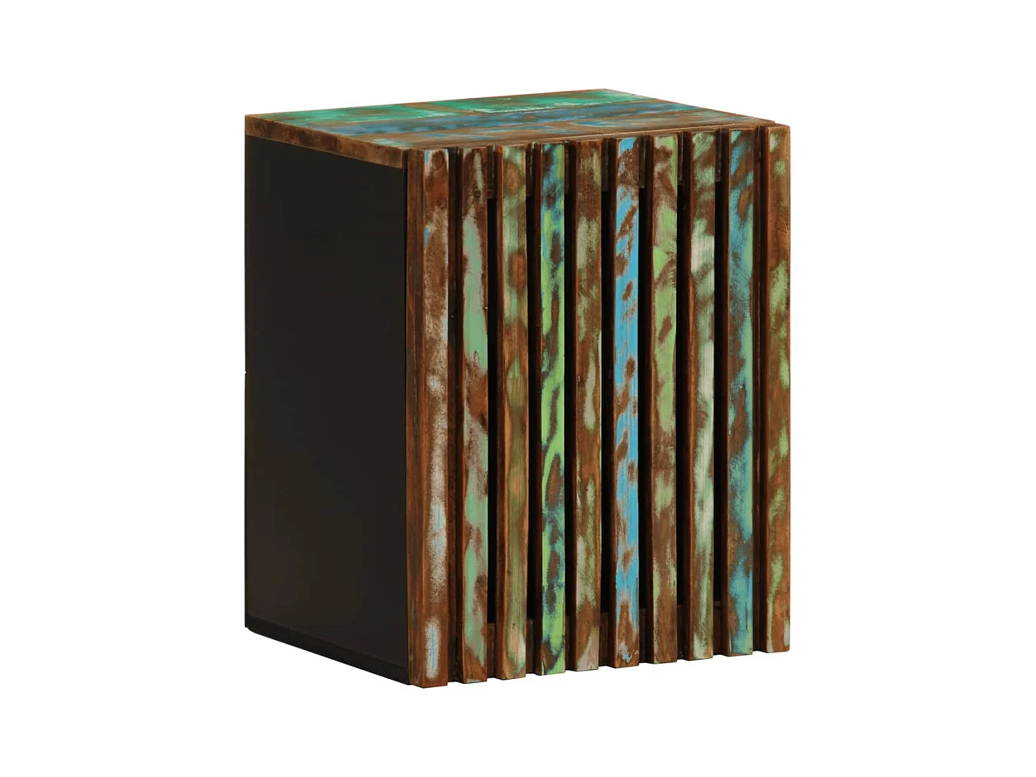 Armario de baño de pared madera maciza de acacia 38x34x48 cm