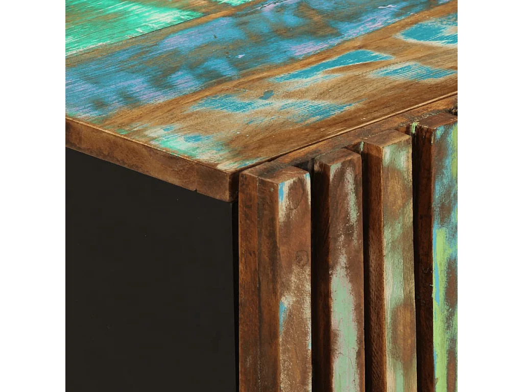 Armoire murale de salle de bain 38x34x48cm bois massif d'acacia