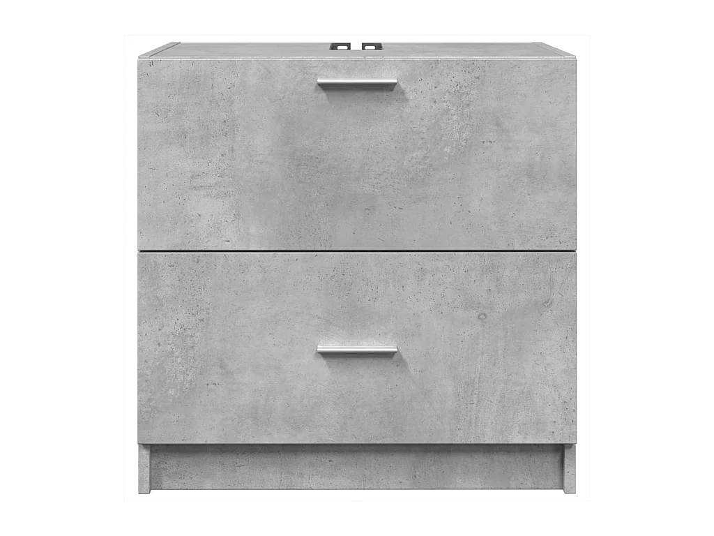 Armoire d'évier gris béton 59x37x59 cm Bois d'ingénierie