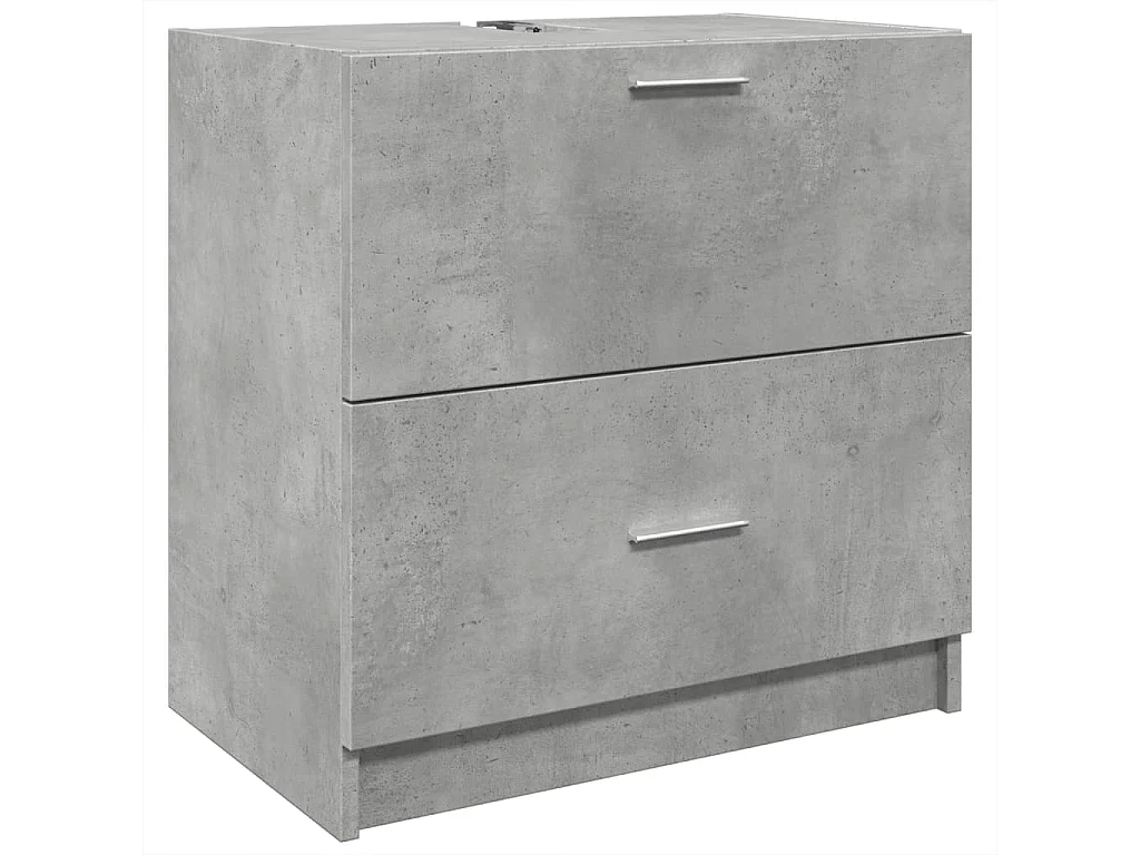 Armoire d'évier gris béton 59x37x59 cm Bois d'ingénierie