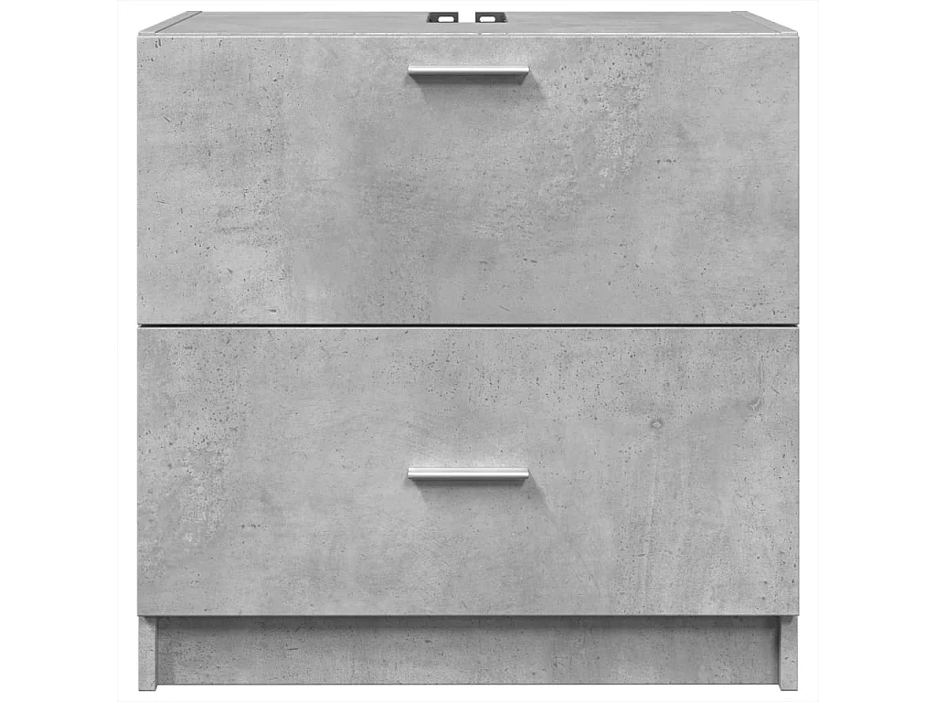 Armoire d'évier gris béton 59x37x59 cm Bois d'ingénierie