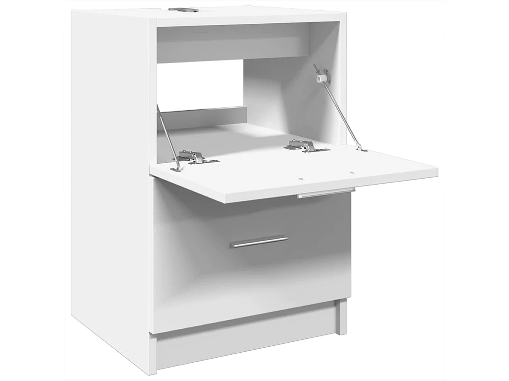 Armario de lavabo madera de ingeniería blanco 40x37x59 cm