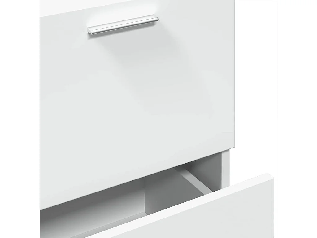 Armario de lavabo madera de ingeniería blanco 40x37x59 cm