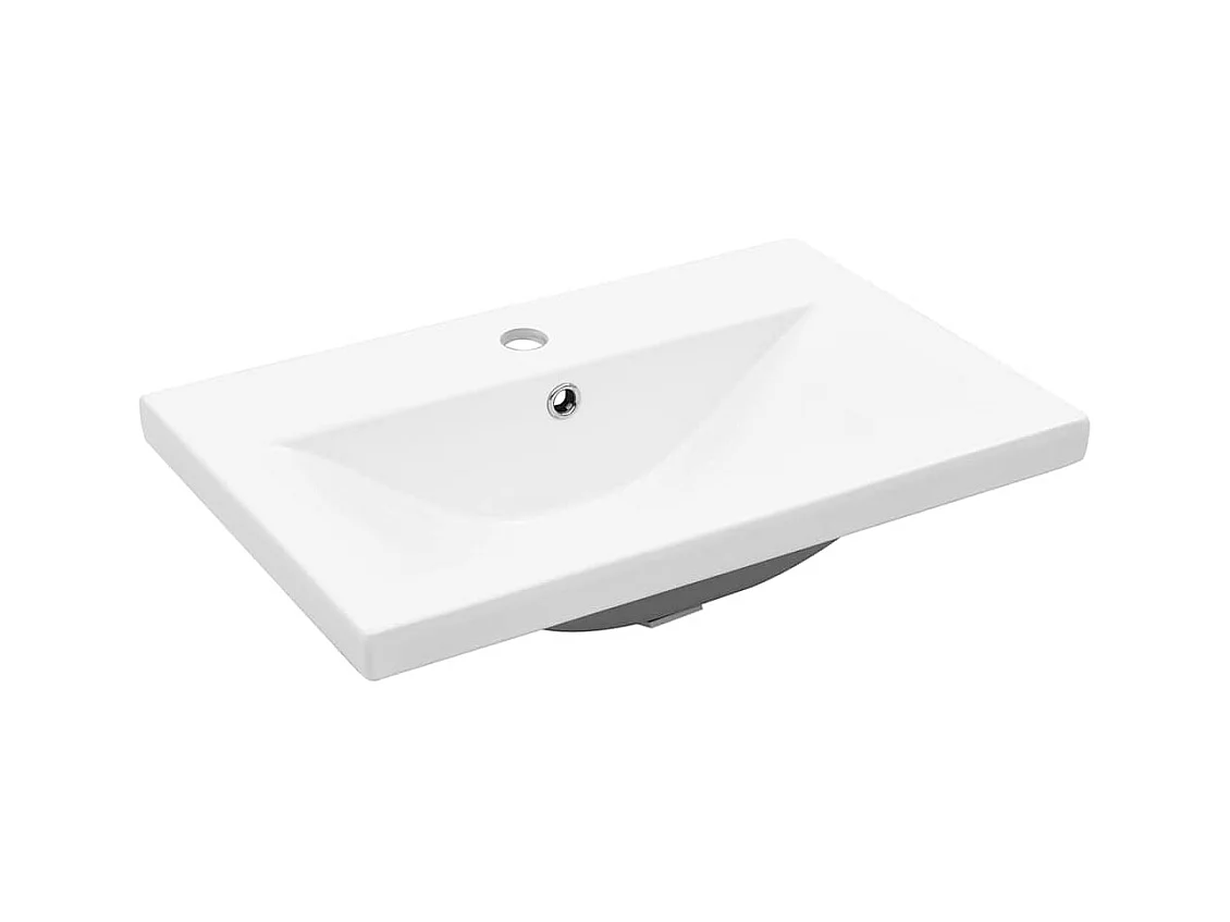 Armoire lavabo de salle de bain avec bassin intégré gris béton