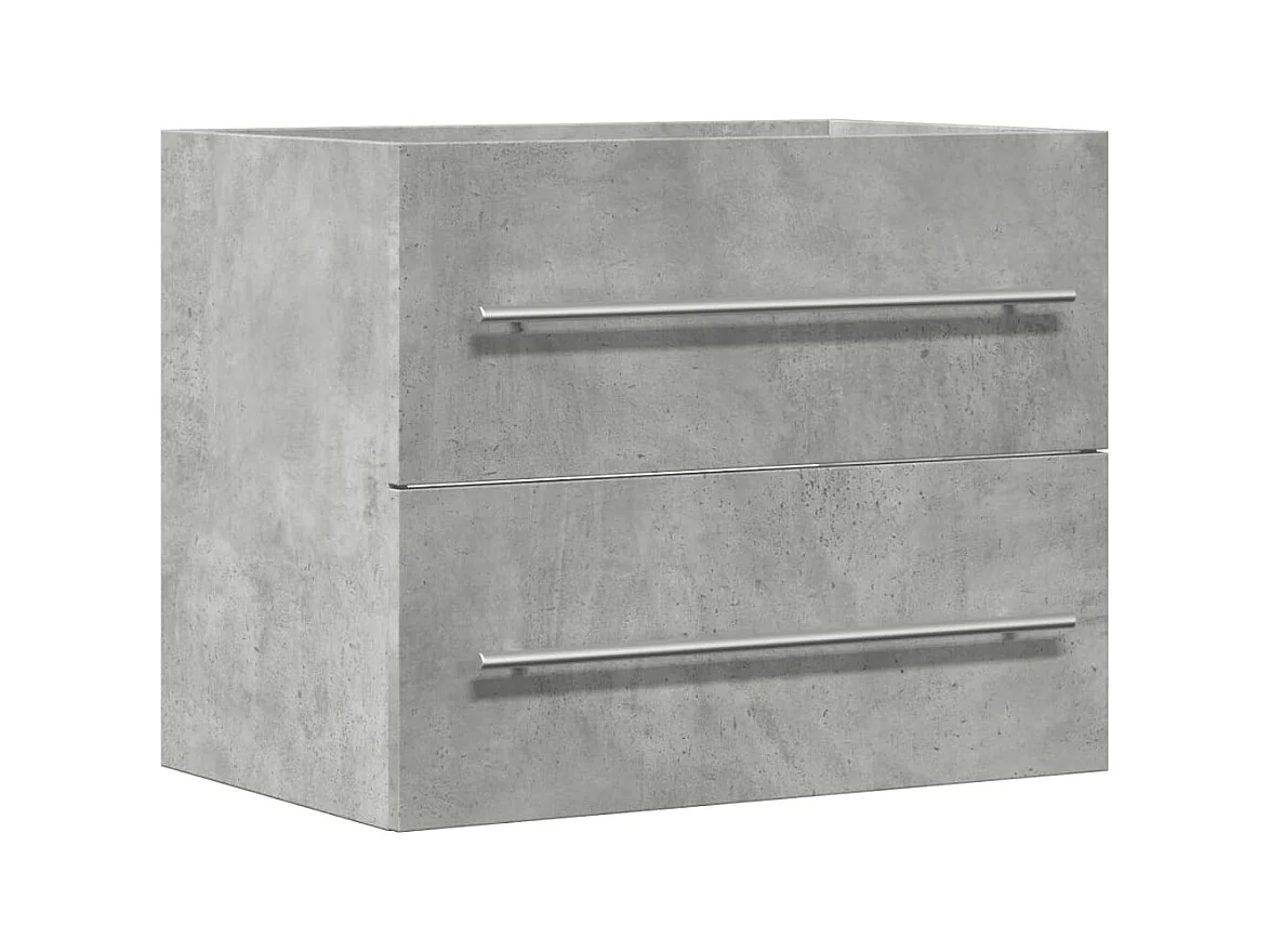 Wastafelkast 60x38,5x48 cm spaanplaat betongrijs