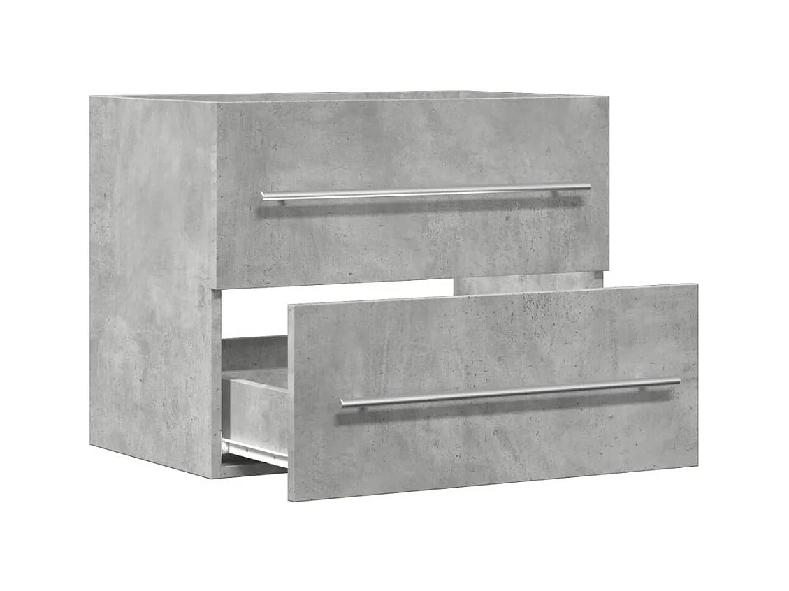 Wastafelkast 60x38,5x48 cm spaanplaat betongrijs