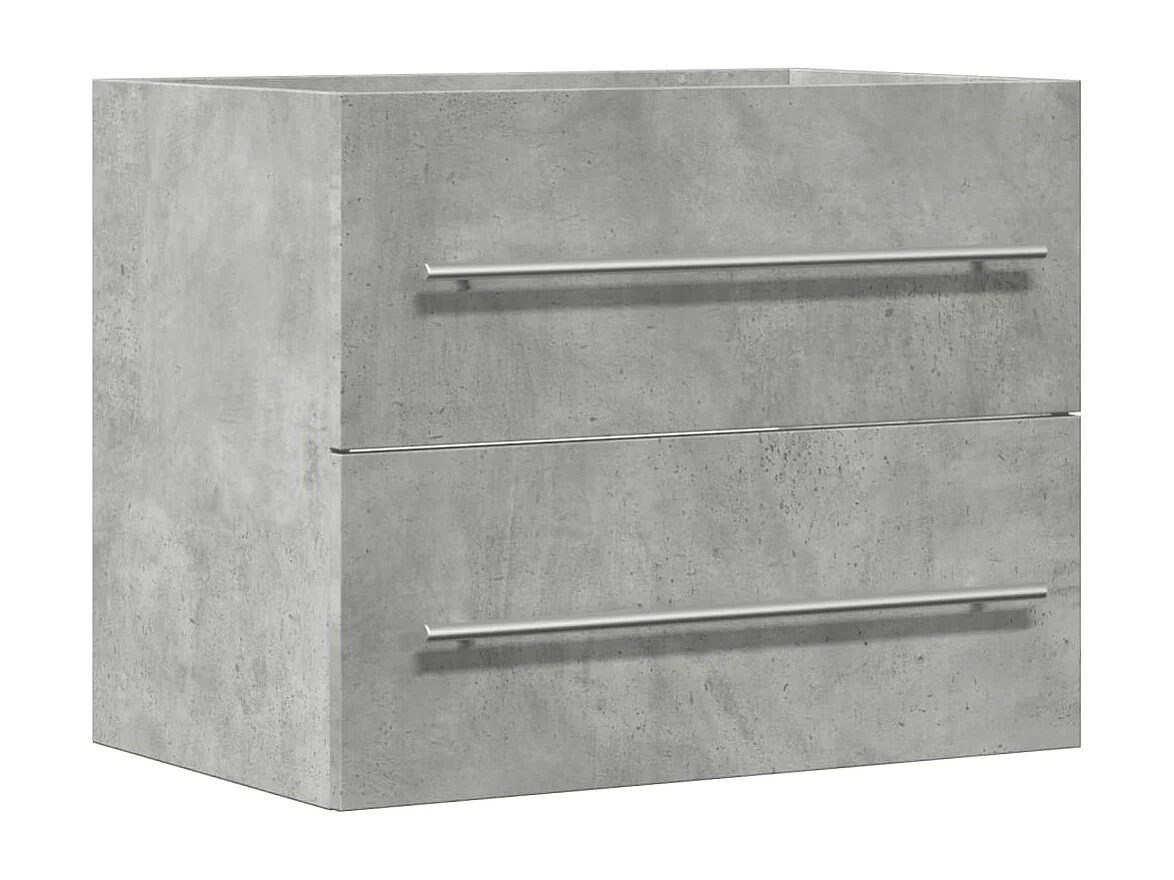 Armoire d'évier Gris béton 60x38,5x48 cm Aggloméré