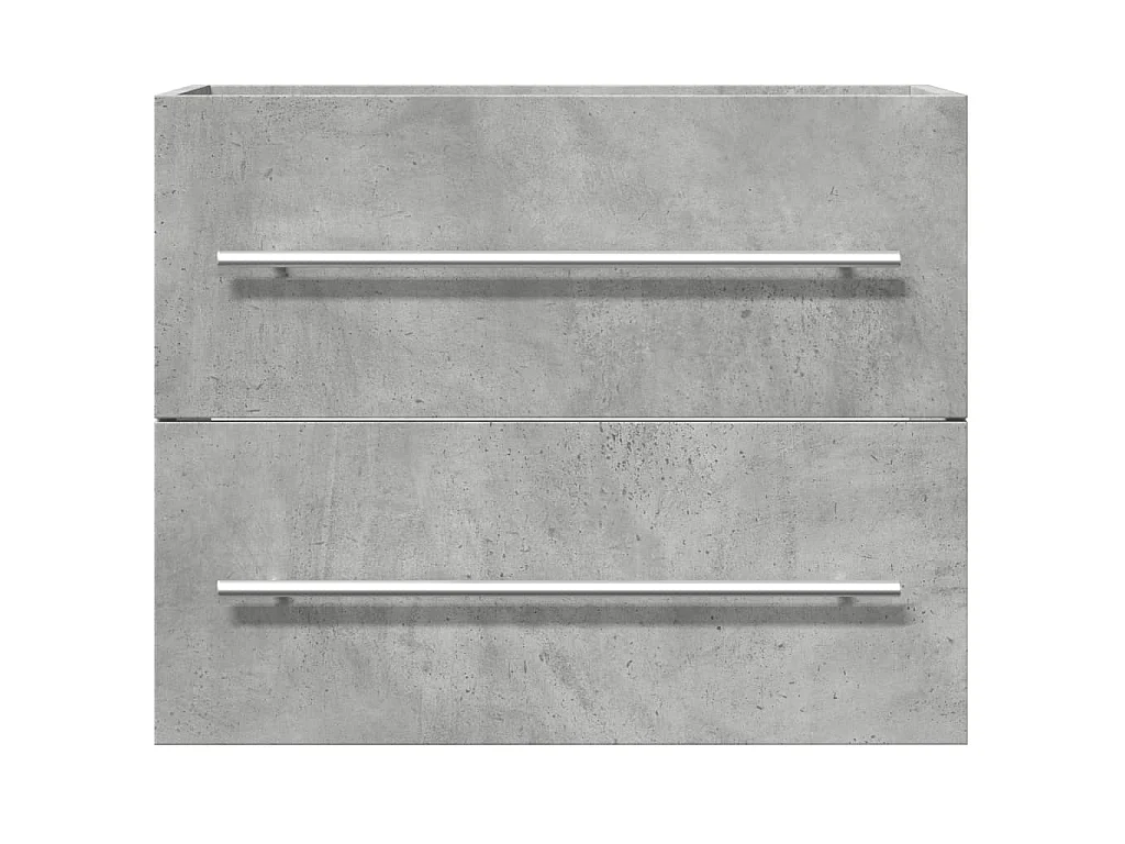 Armoire d'évier Gris béton 60x38,5x48 cm Aggloméré