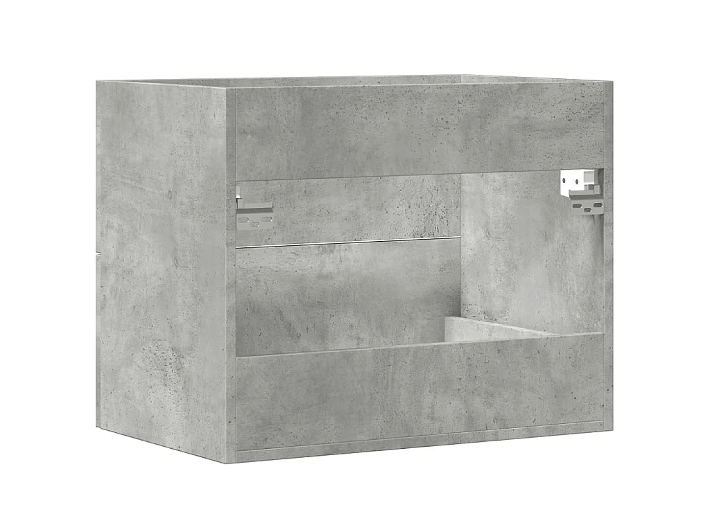 Armoire d'évier Gris béton 60x38,5x48 cm Aggloméré