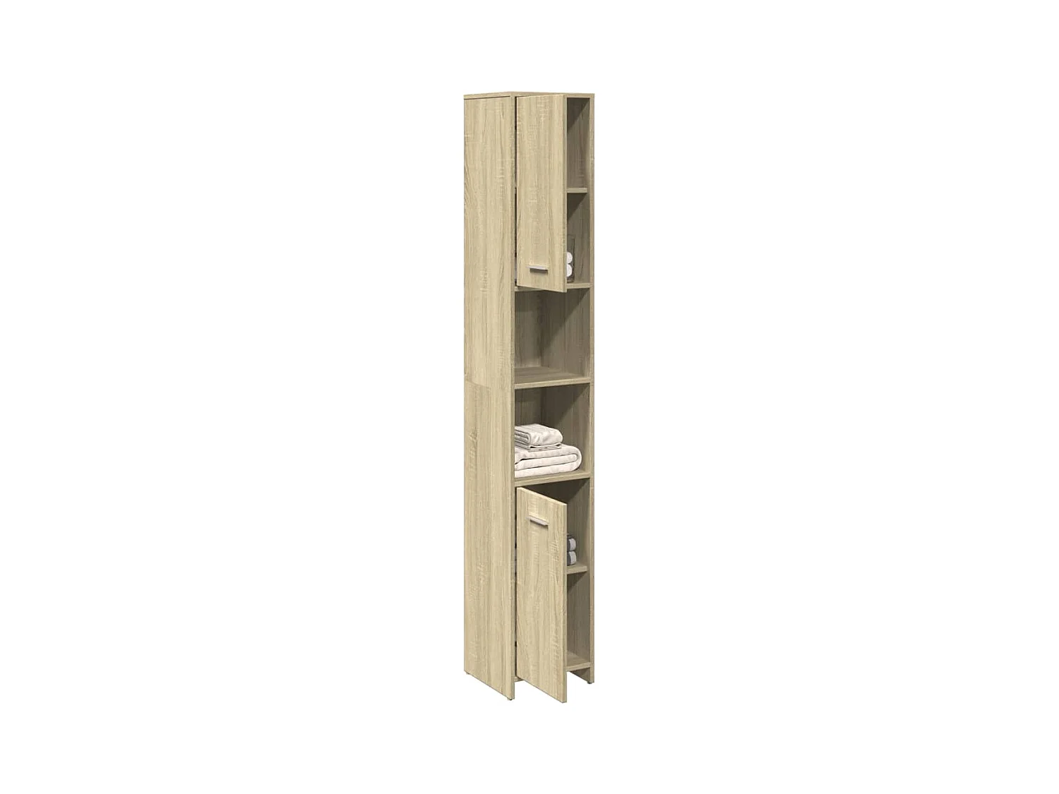 Armoire de salle de bain Chêne sonoma 30x30x183,5 cm Aggloméré