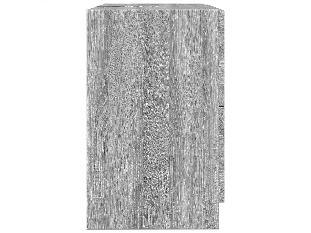 Armario de lavabo madera de ingeniería gris Sonoma 59x37x59 cm