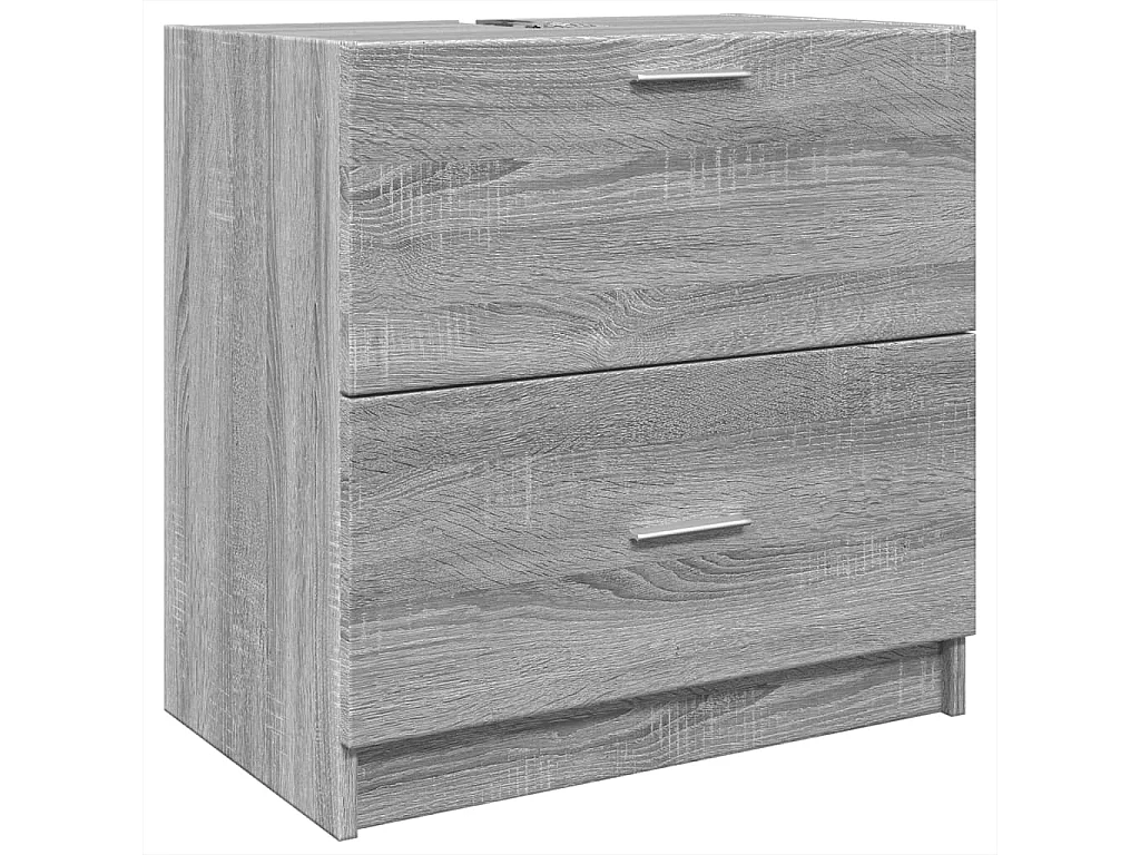 Meuble d'évier sonoma gris 59x37x59 cm bois d'ingénierie