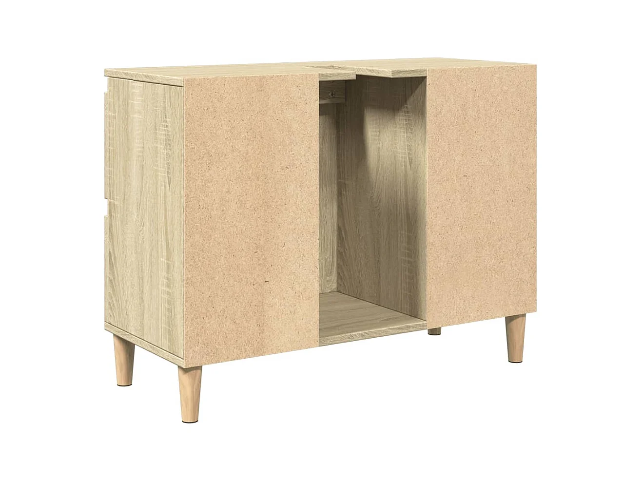 Meuble d'évier chêne sonoma 80x33x60 cm bois d'ingénierie