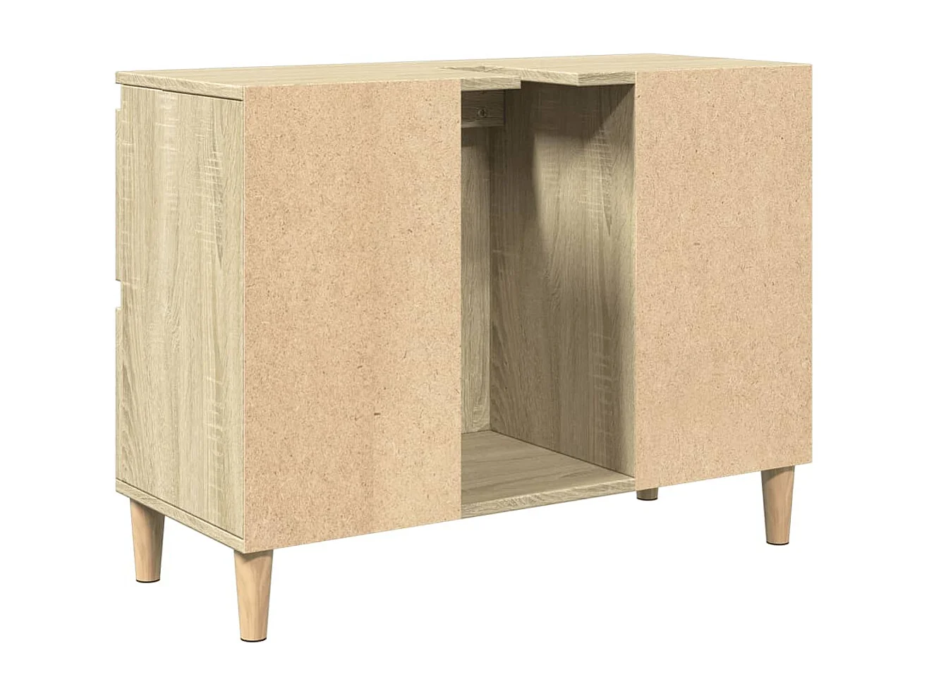 Meuble d'évier chêne sonoma 80x33x60 cm bois d'ingénierie