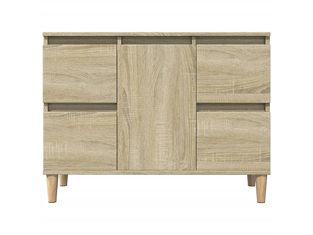 Wastafelkast 80x33x60 cm bewerkt hout sonoma eikenkleurig