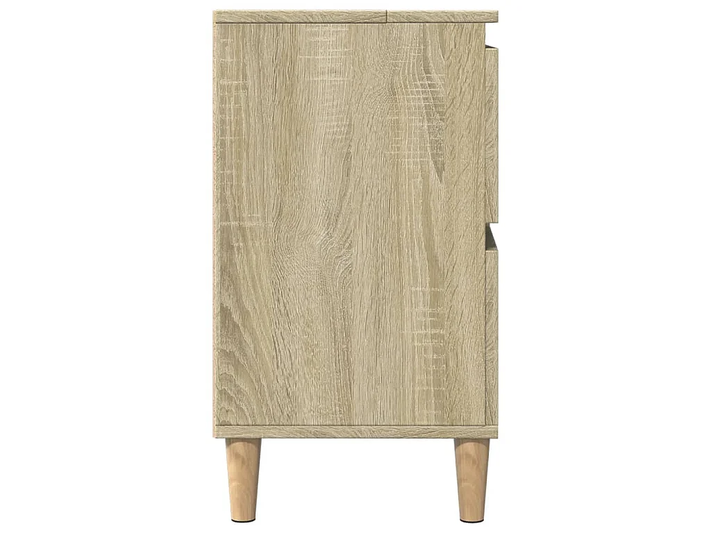 Wastafelkast 80x33x60 cm bewerkt hout sonoma eikenkleurig