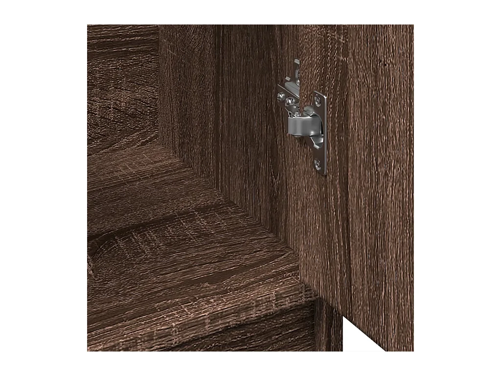 Wastafelkast 63x29x55 cm bewerkt hout bruin eikenkleurigig