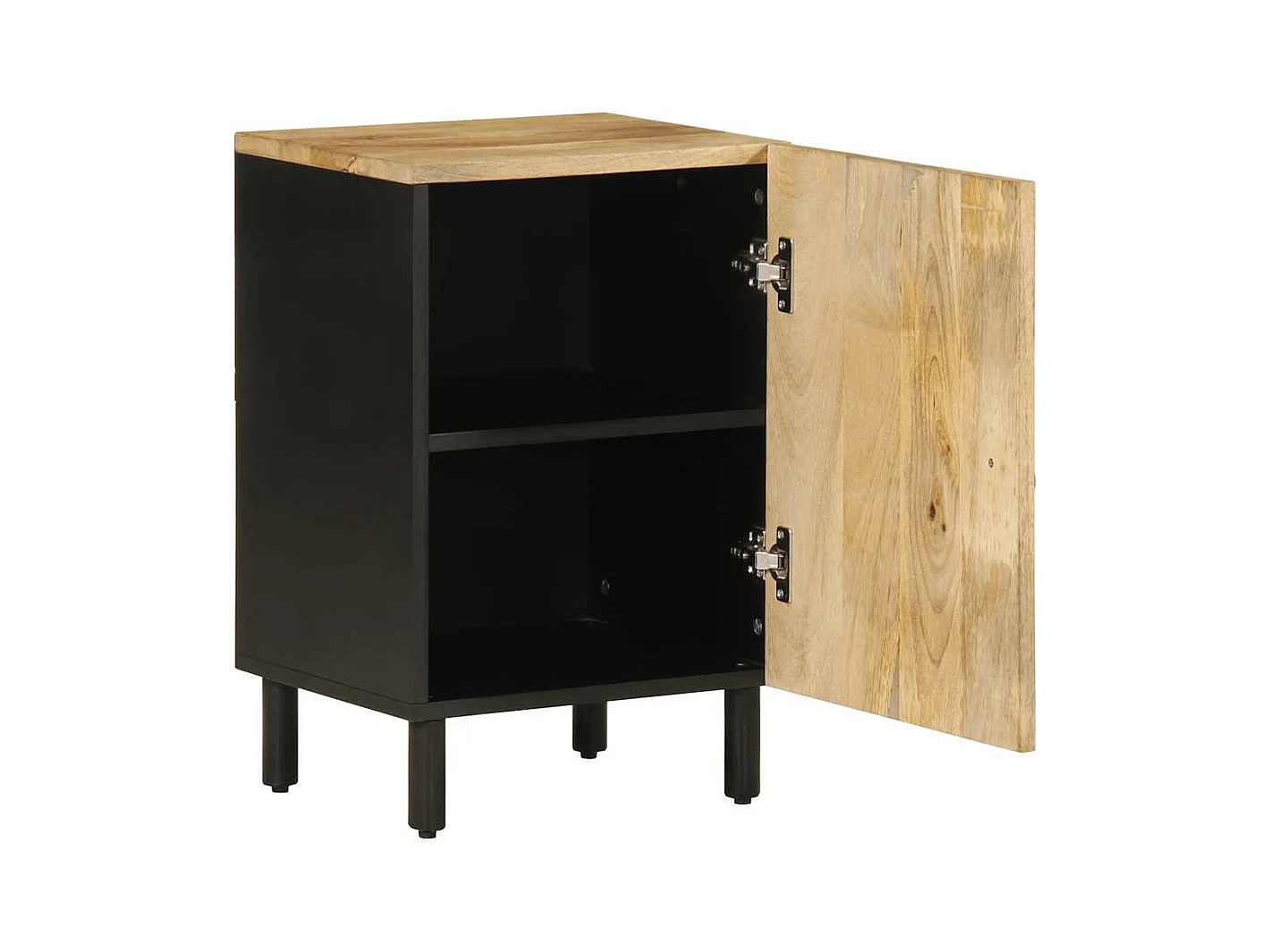 Armoire de salle de bain 38x33,5x58 cm bois massif de manguier