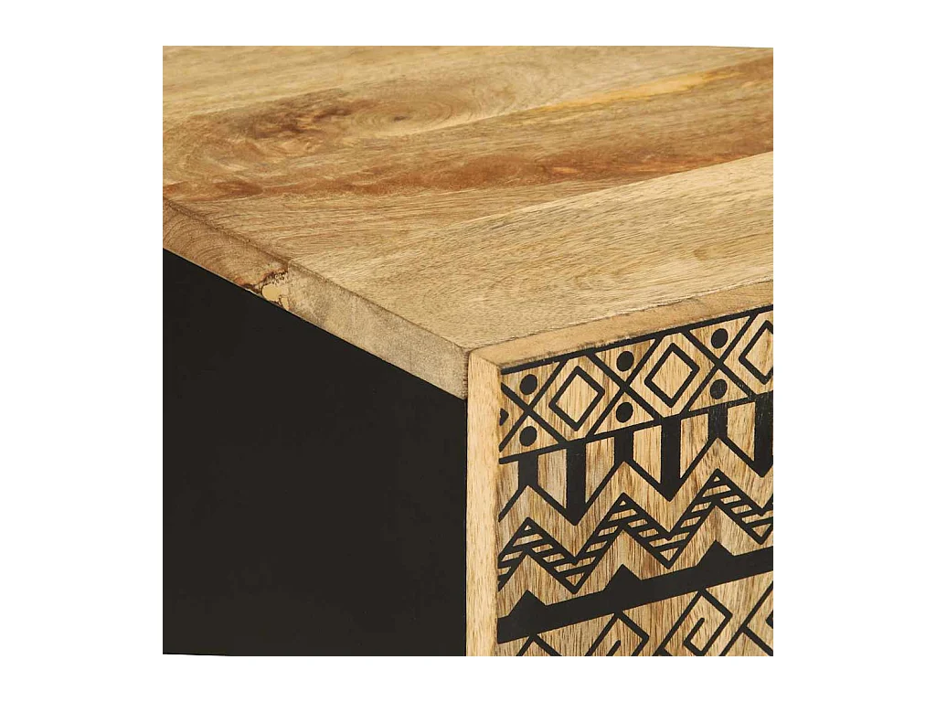 Armoire de salle de bain 38x33,5x58 cm bois massif de manguier