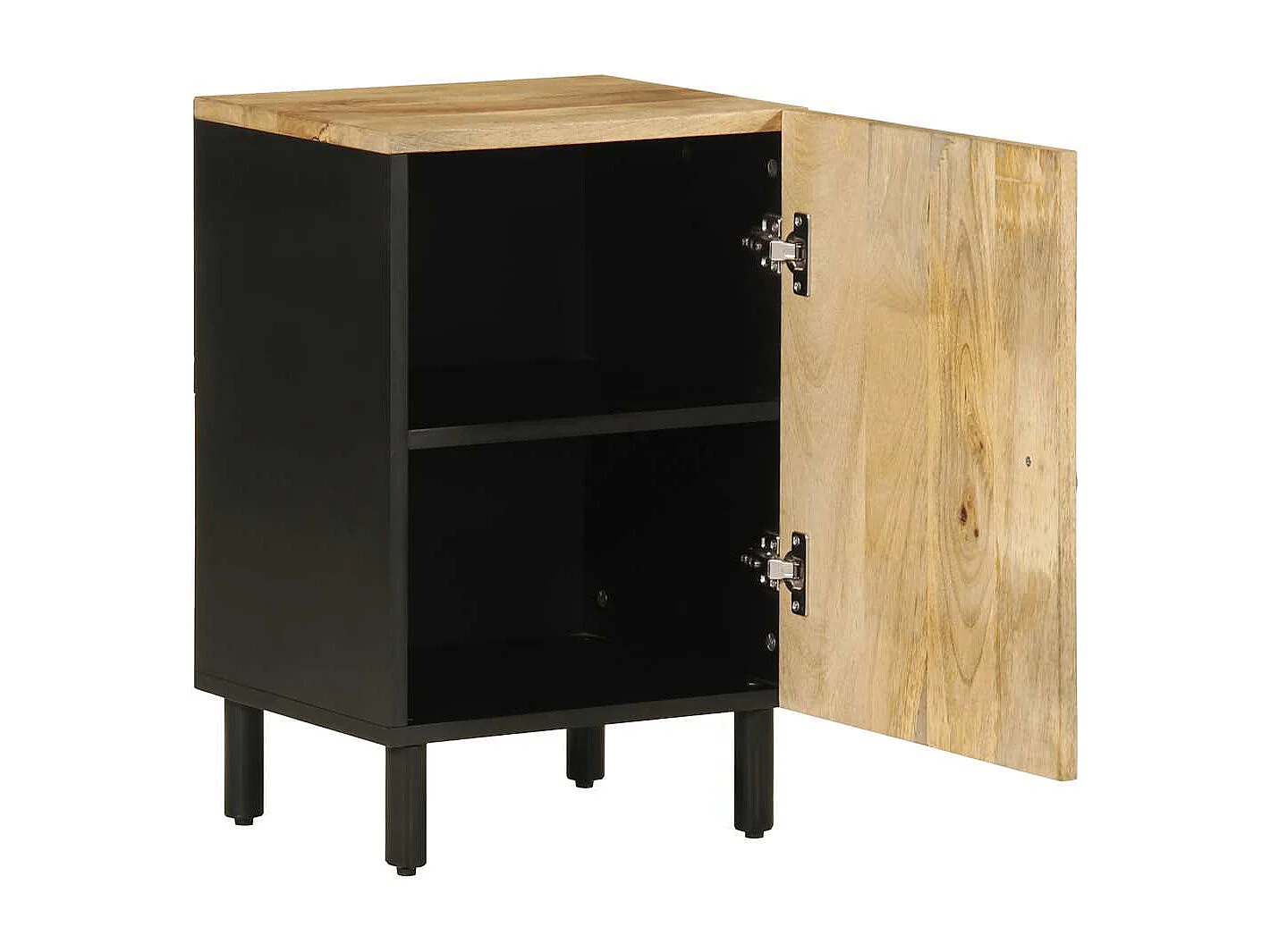 Armoire de salle de bain 38x33,5x58 cm bois massif de manguier