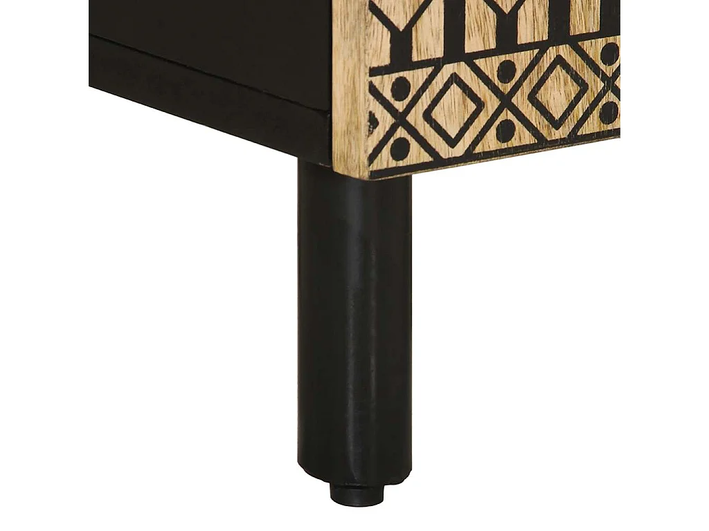 Armoire de salle de bain 38x33,5x58 cm bois massif de manguier