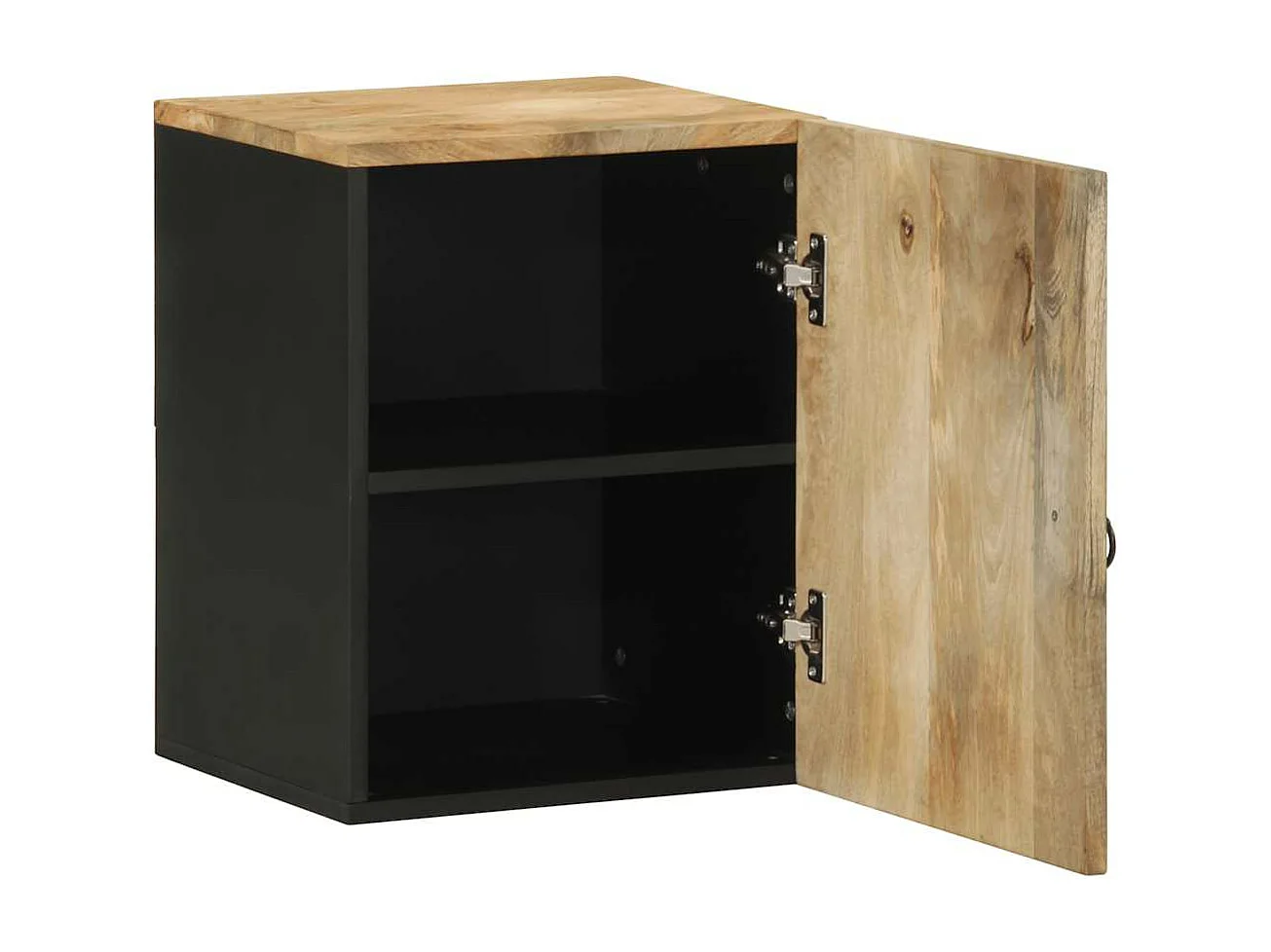 Armoire de salle de bain suspendue bois massif manguier