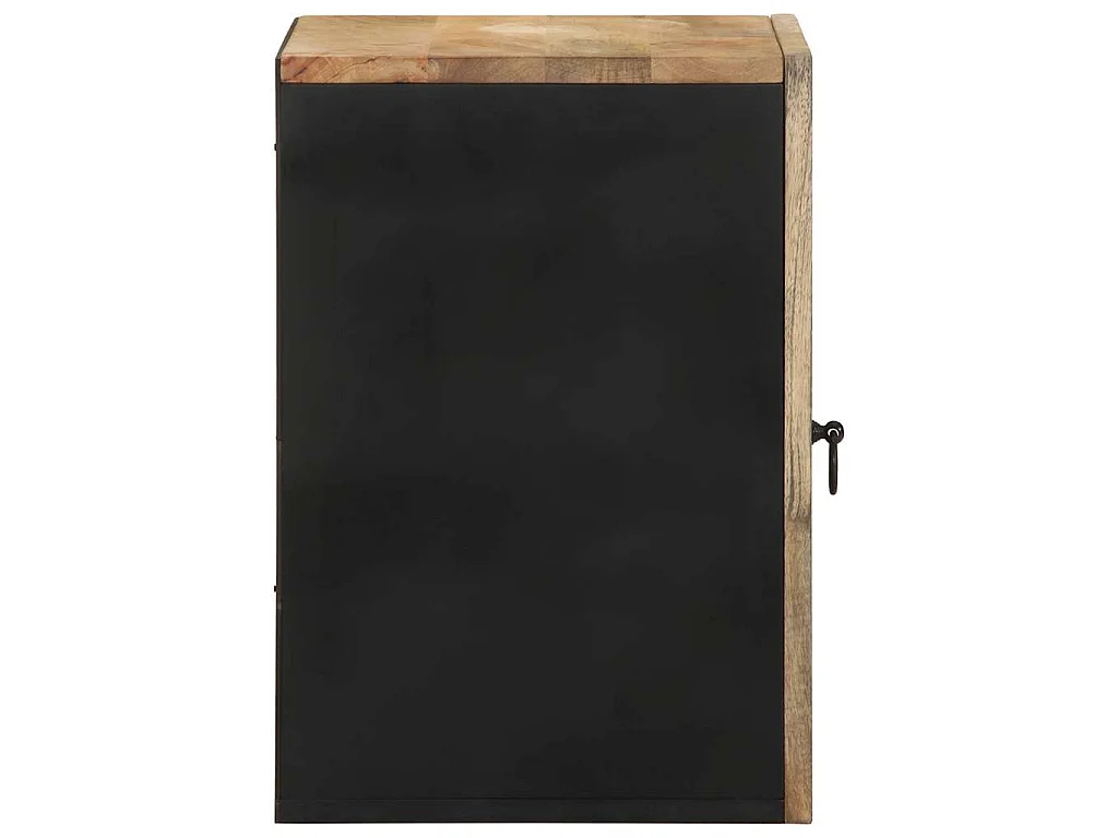 Armoire de salle de bain suspendue bois massif manguier