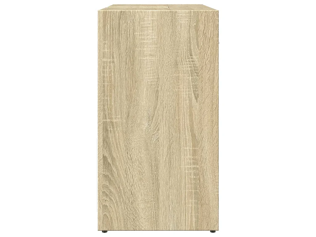 Armoire lavabo de salle de bain chêne sonoma 60x33x60 cm