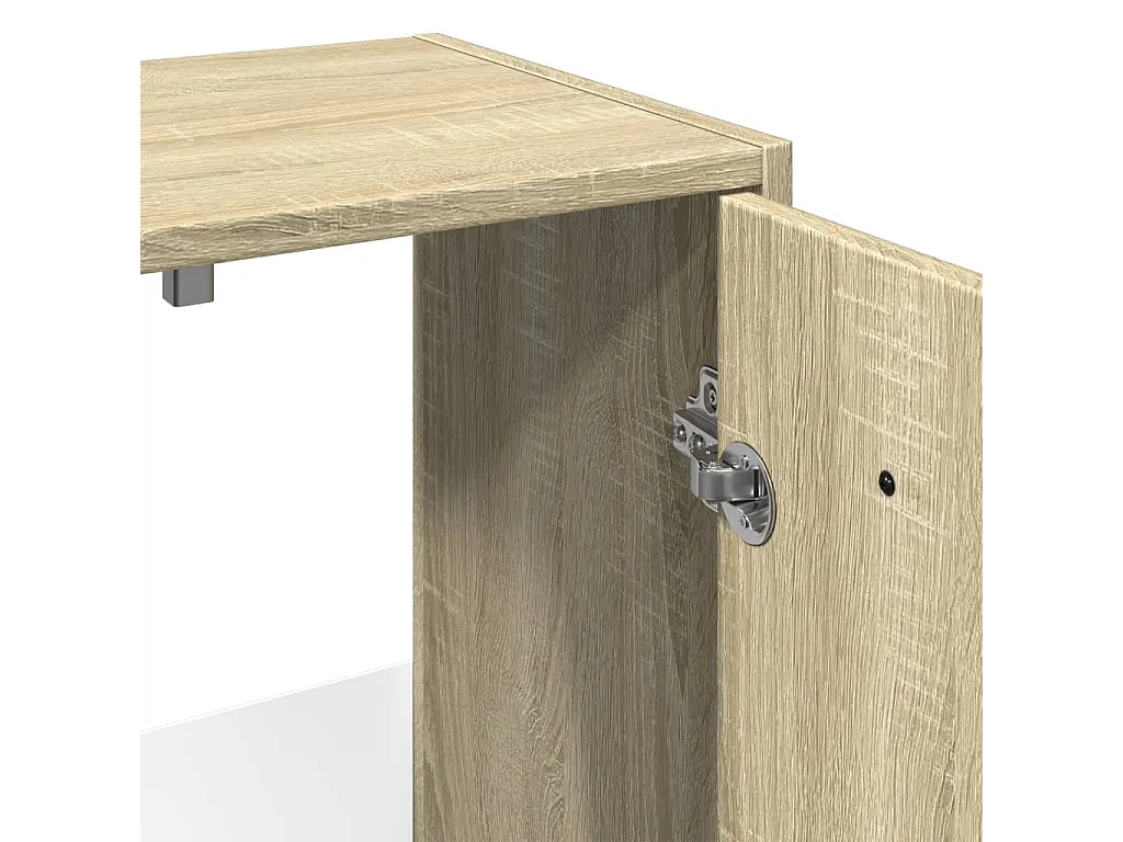 Armoire lavabo de salle de bain chêne sonoma 60x33x60 cm