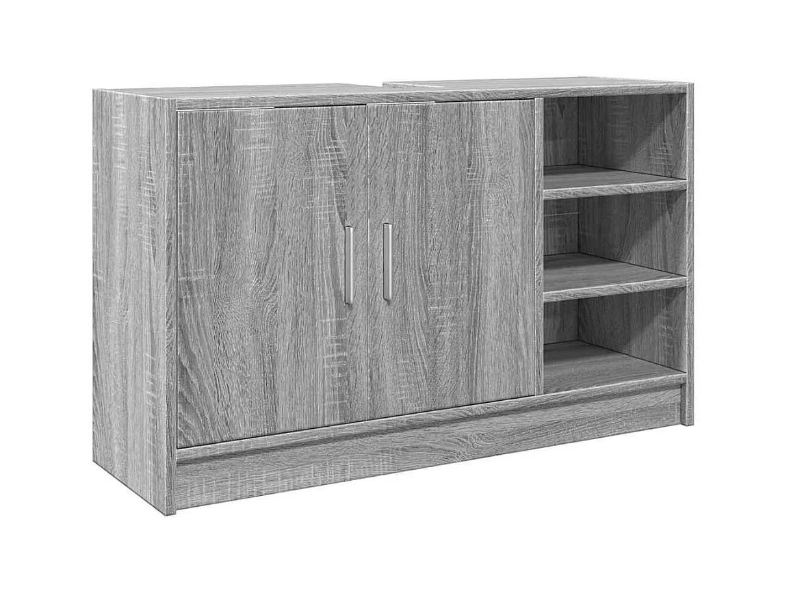 Armoire d'évier sonoma gris 90x29x55 cm bois d'ingénierie