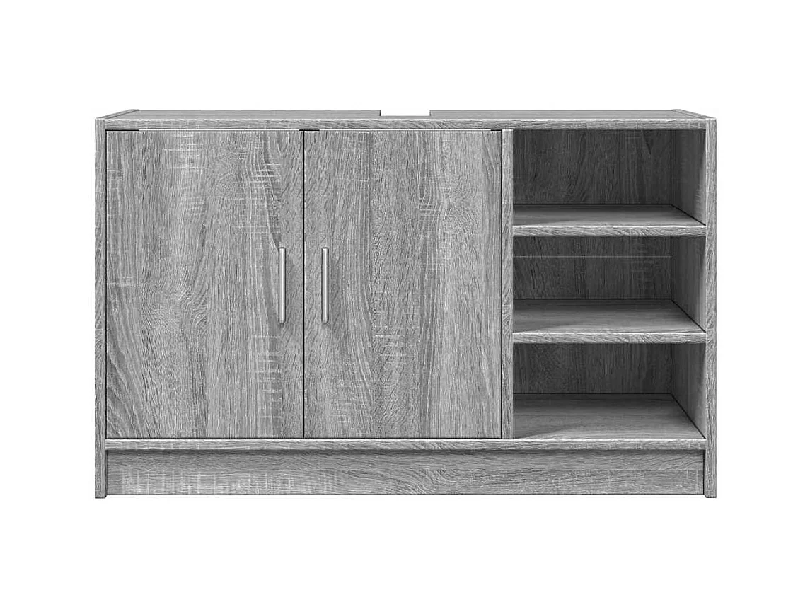 Armoire d'évier sonoma gris 90x29x55 cm bois d'ingénierie