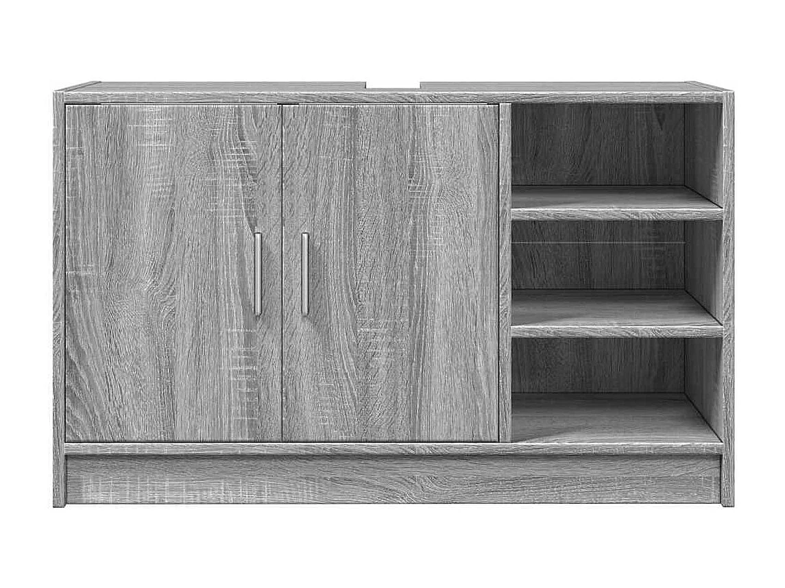 Armoire d'évier sonoma gris 90x29x55 cm bois d'ingénierie