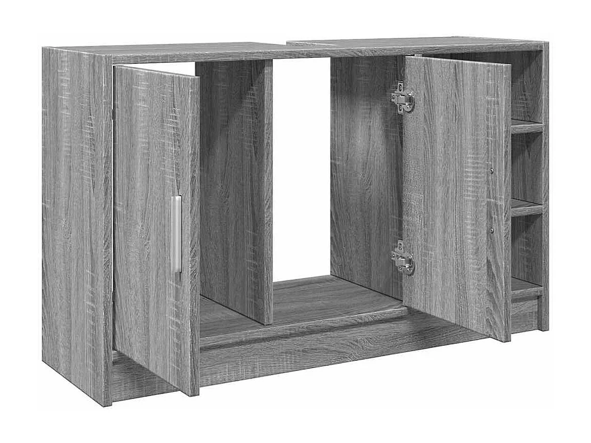 Armoire d'évier sonoma gris 90x29x55 cm bois d'ingénierie