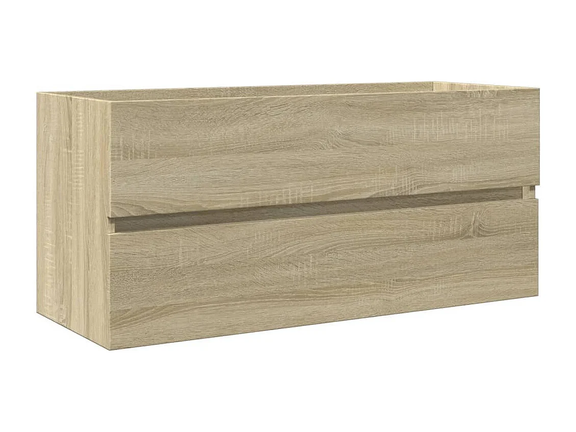 Wastafelkast 100x38,5x45 cm bewerkt hout sonoma eikenkleurig