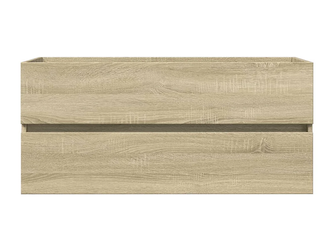 Wastafelkast 100x38,5x45 cm bewerkt hout sonoma eikenkleurig