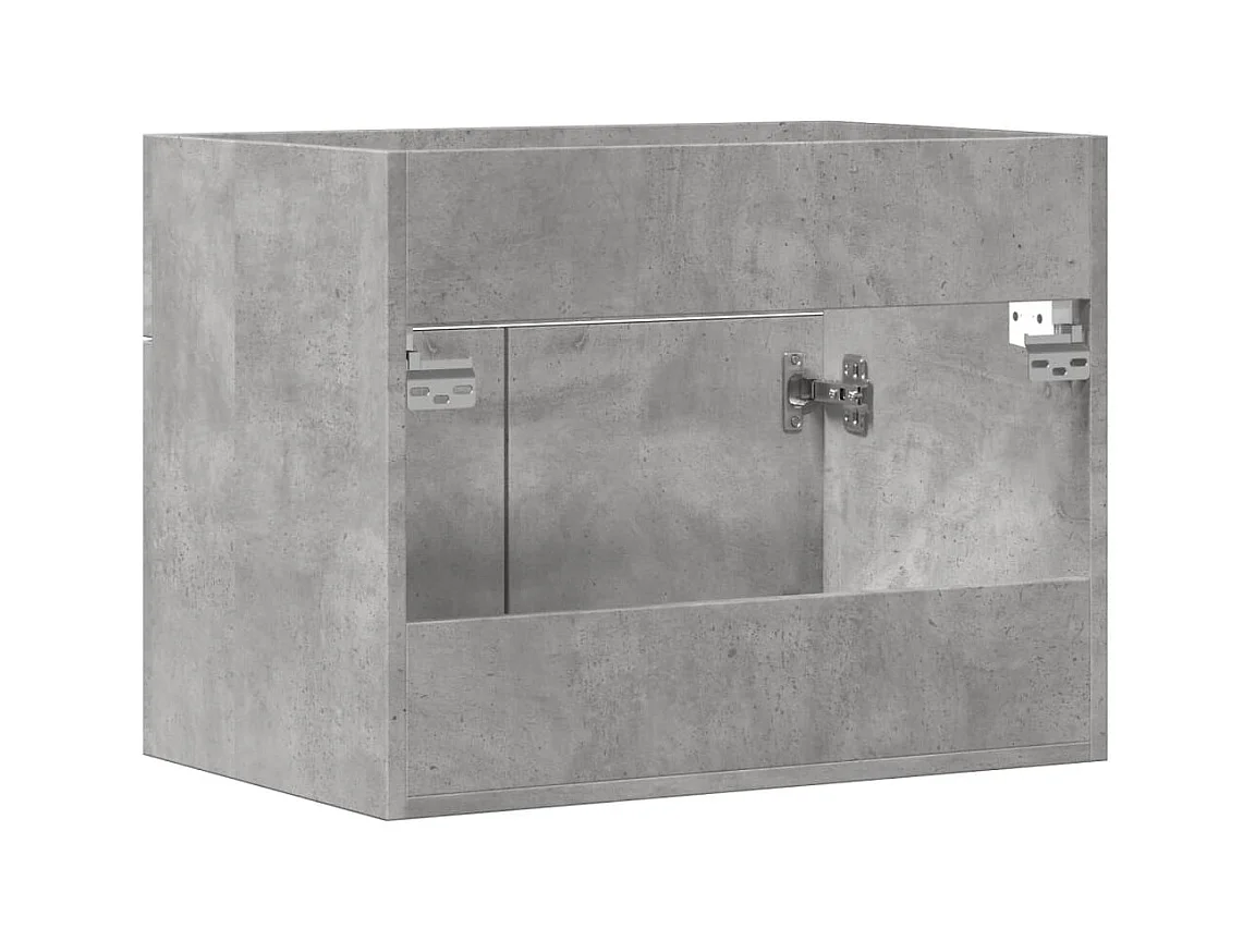 Armoire d'évier Gris béton 60x38,5x46 cm Aggloméré