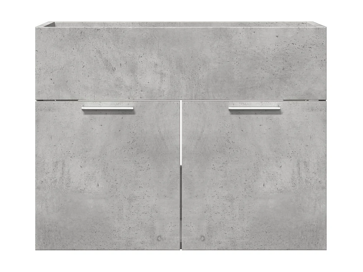 Armoire d'évier Gris béton 60x38,5x46 cm Aggloméré